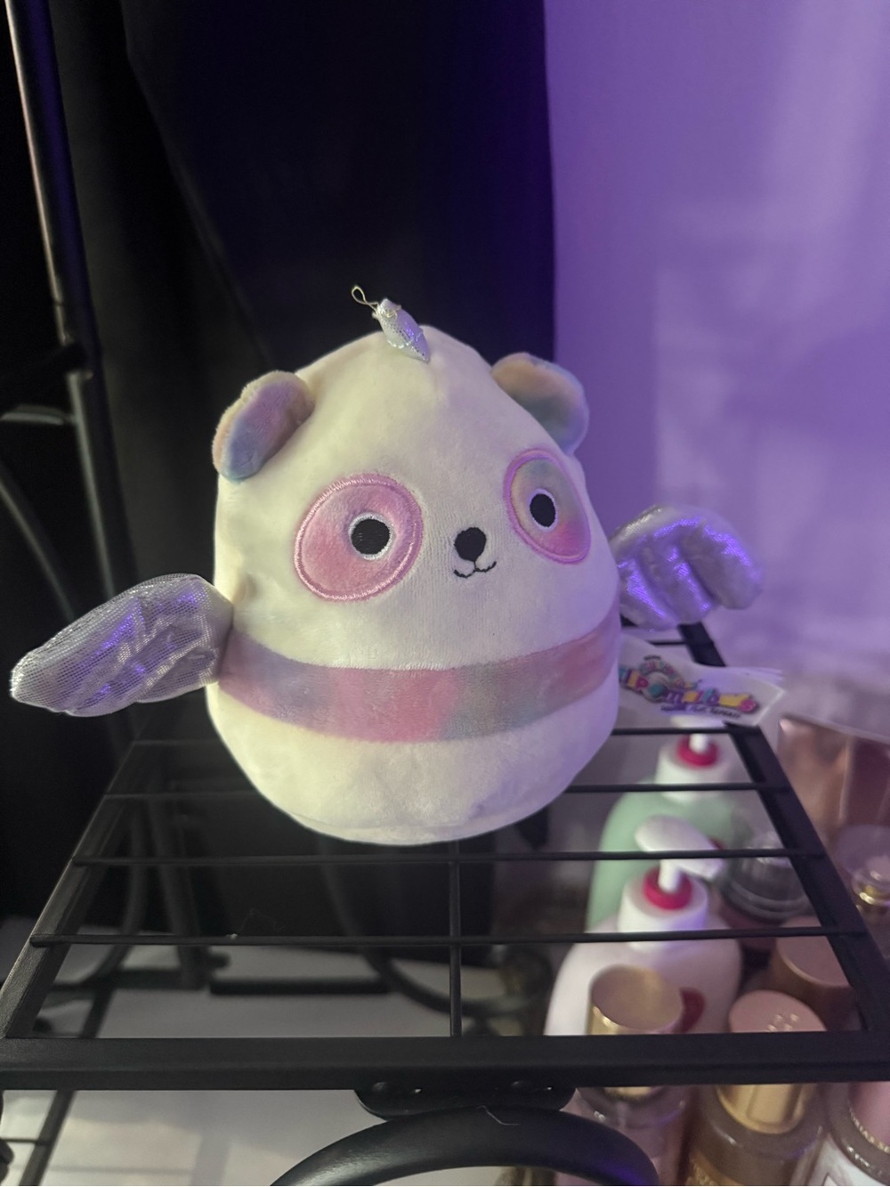 Squishmallows Pastel Pink & White Winged Panda- Unicorn flipable Plush Pet Toy